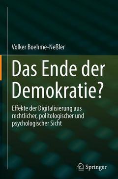 Cover of the book Das Ende der Demokratie?
