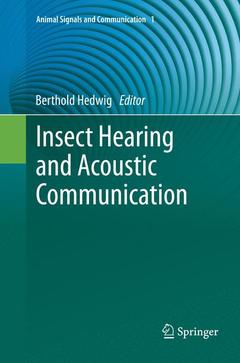 Couverture de l’ouvrage Insect Hearing and Acoustic Communication