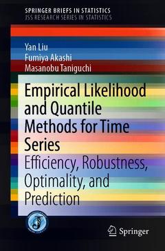 Couverture de l’ouvrage Empirical Likelihood and Quantile Methods for Time Series