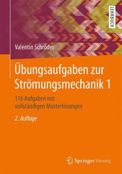 Cover of the book Übungsaufgaben zur Strömungsmechanik 1