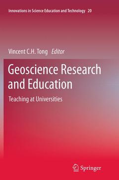 Couverture de l’ouvrage Geoscience Research and Education
