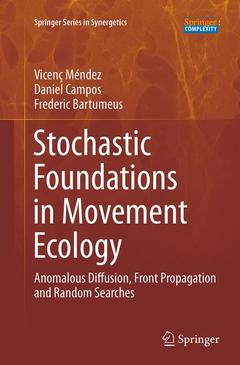 Couverture de l’ouvrage Stochastic Foundations in Movement Ecology