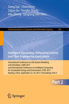 Couverture de l’ouvrage Intelligent Computing, Networked Control, and Their Engineering Applications