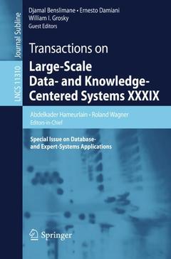 Cover of the book Transactions on Large-Scale Data- and Knowledge-Centered Systems XXXIX