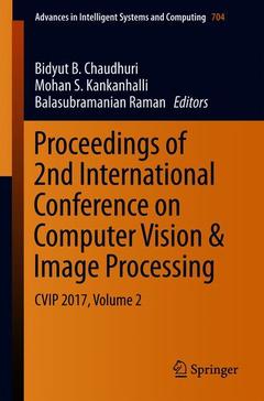 Couverture de l’ouvrage Proceedings of 2nd International Conference on Computer Vision & Image Processing 