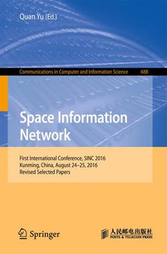 Couverture de l’ouvrage Space Information Networks