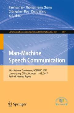 Cover of the book Man-Machine Speech Communication