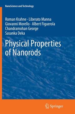 Couverture de l’ouvrage Physical Properties of Nanorods