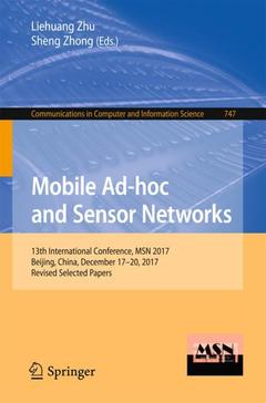 Couverture de l’ouvrage Mobile Ad-hoc and Sensor Networks