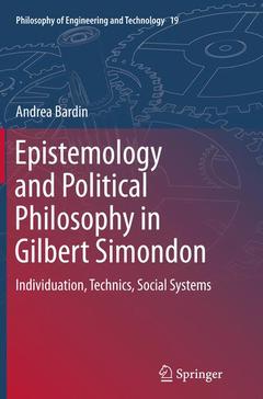 Cover of the book Epistemology and Political Philosophy in Gilbert Simondon