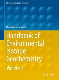 Couverture de l’ouvrage Handbook of Environmental Isotope Geochemistry