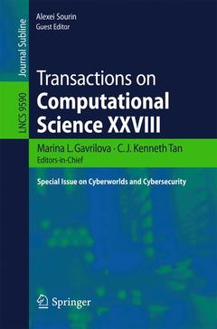 Cover of the book Transactions on Computational Science XXVIII