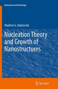 Couverture de l’ouvrage Nucleation Theory and Growth of Nanostructures