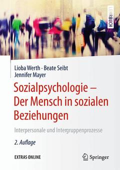 Couverture de l’ouvrage Sozialpsychologie – Der Mensch in sozialen Beziehungen