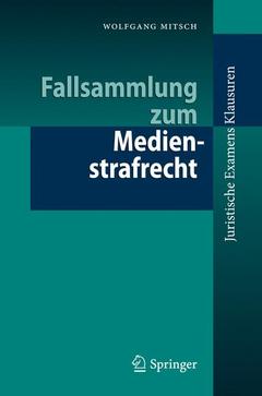 Cover of the book Fallsammlung zum Medienstrafrecht