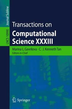 Couverture de l’ouvrage Transactions on Computational Science XXXIII