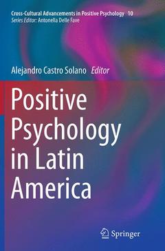 Couverture de l’ouvrage Positive Psychology in Latin America