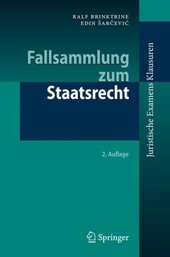 Couverture de l’ouvrage Fallsammlung zum Staatsrecht