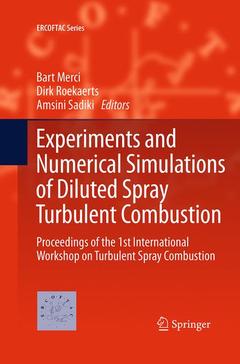 Couverture de l’ouvrage Experiments and Numerical Simulations of Diluted Spray Turbulent Combustion