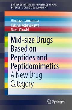 Couverture de l’ouvrage Mid-size Drugs Based on Peptides and Peptidomimetics
