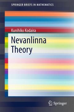 Couverture de l’ouvrage Nevanlinna Theory