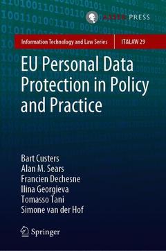 Couverture de l’ouvrage EU Personal Data Protection in Policy and Practice