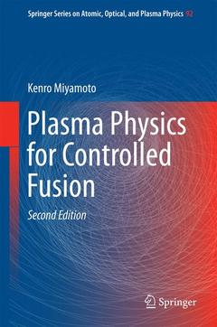 Cover of the book Plasma Physics for Controlled Fusion