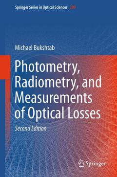 Cover of the book Photometry, Radiometry, and Measurements of Optical Losses