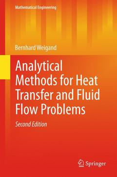 Couverture de l’ouvrage Analytical Methods for Heat Transfer and Fluid Flow Problems