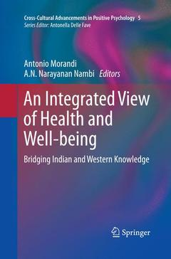 Couverture de l’ouvrage An Integrated View of Health and Well-being