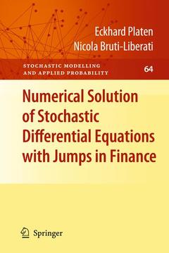 Couverture de l’ouvrage Numerical Solution of Stochastic Differential Equations with Jumps in Finance