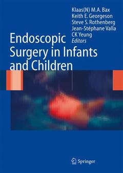 Couverture de l’ouvrage Endoscopic Surgery in Infants and Children