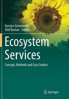 Couverture de l’ouvrage Ecosystem Services – Concept, Methods and Case Studies