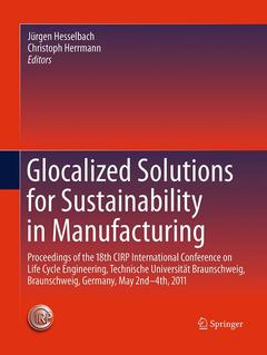 Couverture de l’ouvrage Glocalized Solutions for Sustainability in Manufacturing
