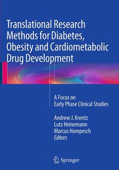 Couverture de l’ouvrage Translational Research Methods for Diabetes, Obesity and Cardiometabolic Drug Development