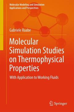 Couverture de l’ouvrage Molecular Simulation Studies on Thermophysical Properties