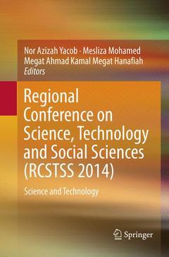 Couverture de l’ouvrage Regional Conference on Science, Technology and Social Sciences (RCSTSS 2014)