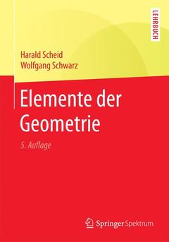 Couverture de l’ouvrage Elemente der Geometrie