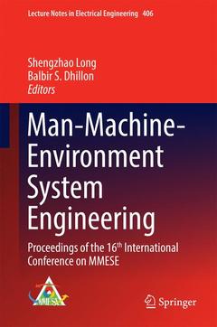 Couverture de l’ouvrage Man-Machine-Environment System Engineering