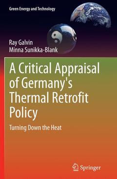 Couverture de l’ouvrage A Critical Appraisal of Germany's Thermal Retrofit Policy