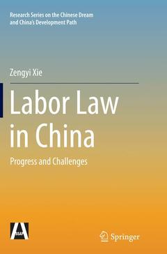 Cover of the book Labor Law in China