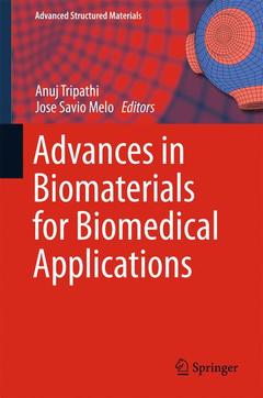 Couverture de l’ouvrage Advances in Biomaterials for Biomedical Applications