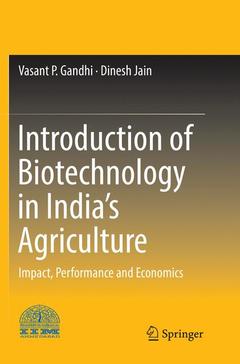 Couverture de l’ouvrage Introduction of Biotechnology in India’s Agriculture