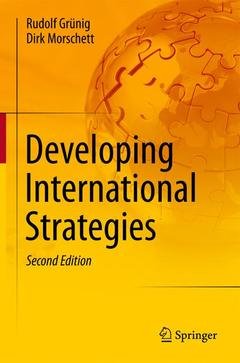 Couverture de l’ouvrage Developing International Strategies