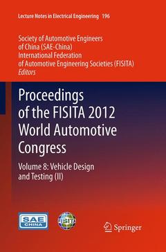 Cover of the book Proceedings of the FISITA 2012 World Automotive Congress