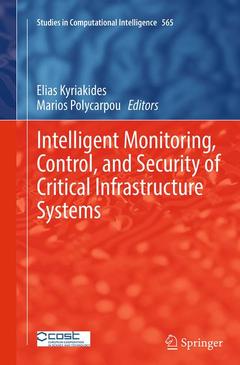 Cover of the book Intelligent Monitoring, Control, and Security of Critical Infrastructure Systems