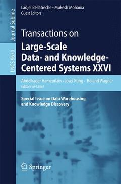 Cover of the book Transactions on Large-Scale Data- and Knowledge-Centered Systems XXVI