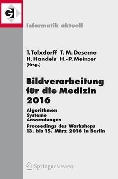 Cover of the book Bildverarbeitung für die Medizin 2016