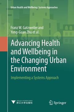 Couverture de l’ouvrage Advancing Health and Wellbeing in the Changing Urban Environment