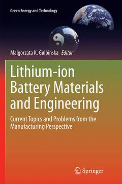 Cover of the book Lithium-ion Battery Materials and Engineering